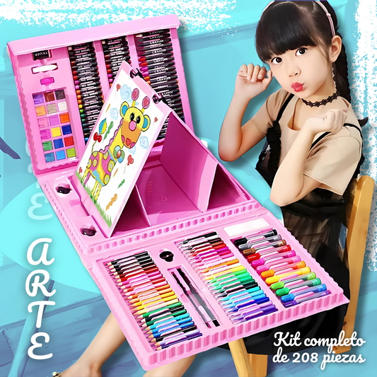 SET MÁGICO DE ARTE: La Caja Creativa 208 Piezas